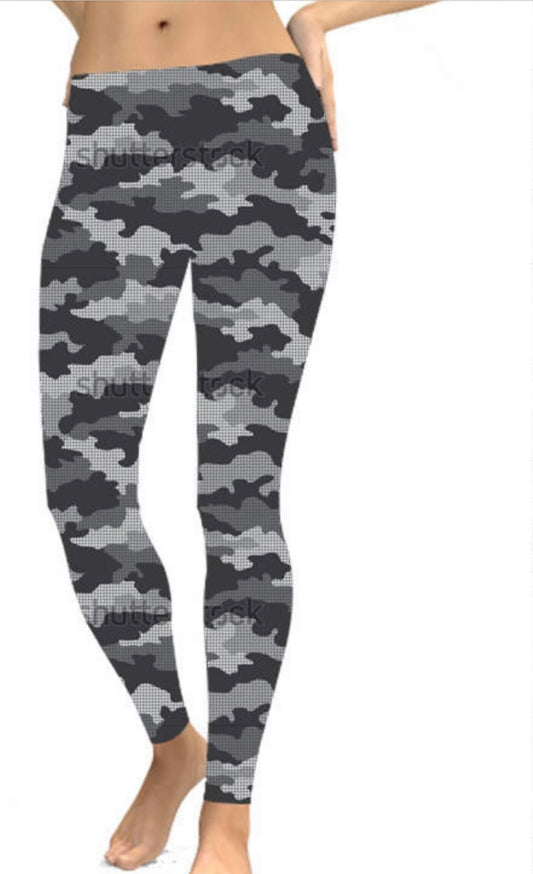 Camouflage Yummy Leggings with Pockets